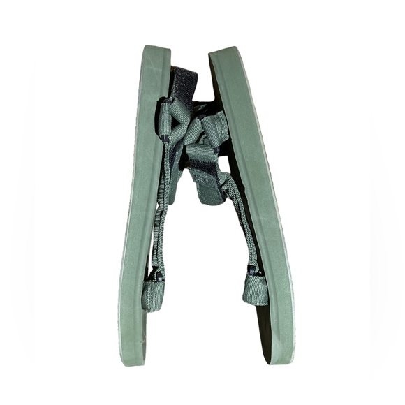 1786- MNG MANGO Army Green Velcro Men’s Sandals size 12 - Picture 4 of 7